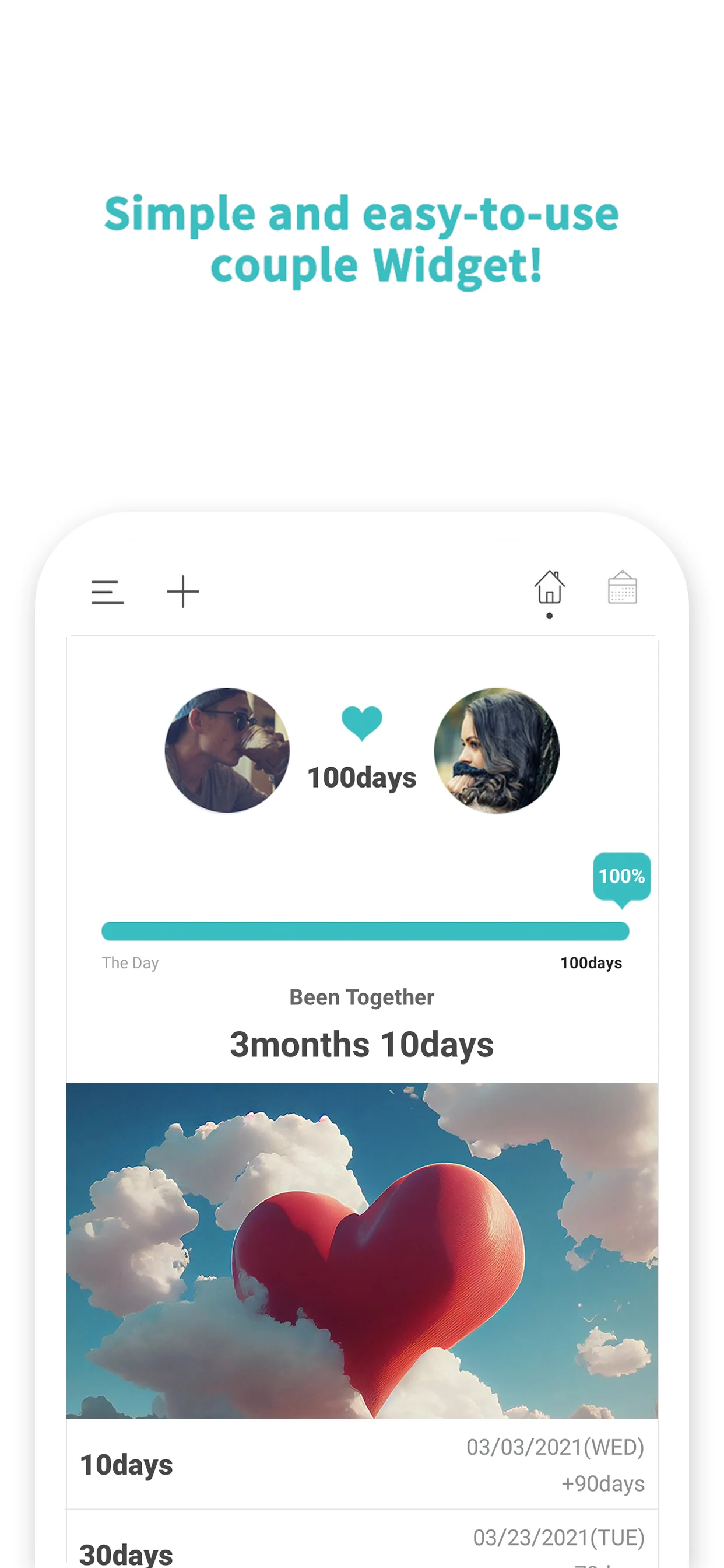 Couple Widget : Love Countdown screenshot